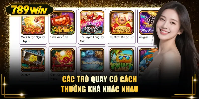 cac tro quay co cach thuong kha khac nhau Các trò quay có cách thưởng khá khác nhau