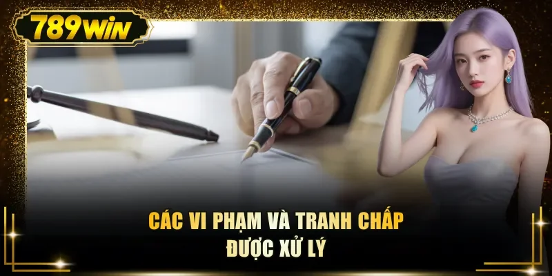 cac vi pham va tranh chap duoc xu ly Các vi phạm và tranh chấp được xử lý
