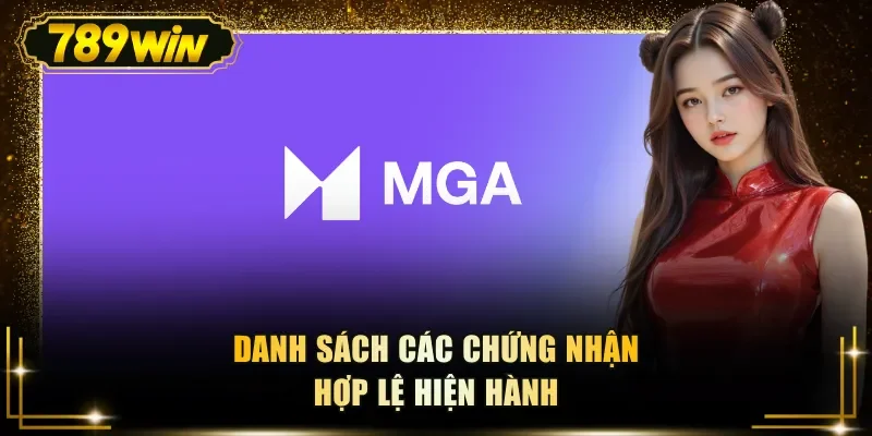 Danh sách các chứng nhận hợp lệ hiện hành
