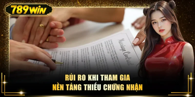 Rủi ro khi tham gia nền tảng thiếu chứng nhận