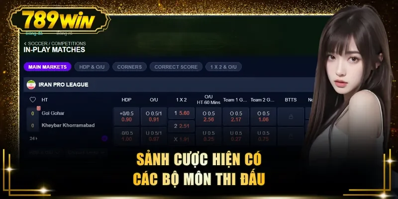 sanh cuoc hien co cac bo mon thi dau Sảnh cược hiện có các bộ môn thi đấu