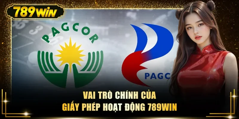 Vai trò chính của giấy phép hoạt động 789WIN