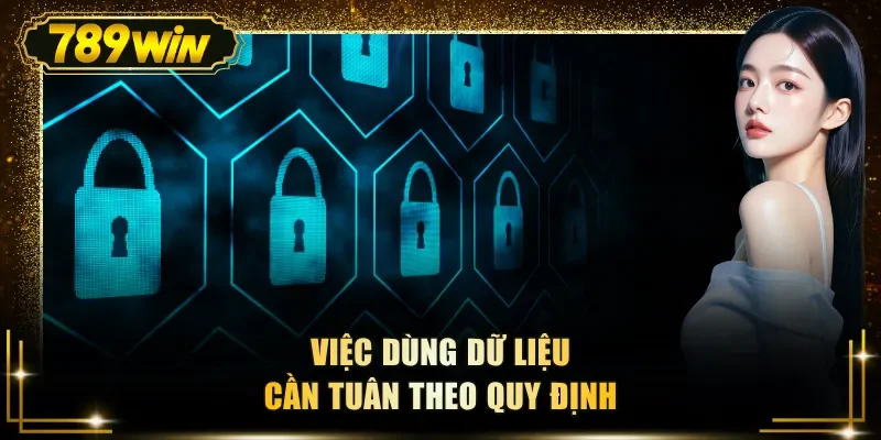 Việc dùng dữ liệu cần tuân theo quy định